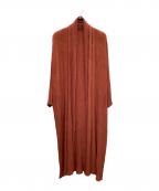 PLEATS PLEASEプリーツプリーズ）の古着「プリーツコート」｜ブラウン
