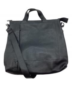 中古・古着通販】RYU (リュウ) レザーショルダーバッグ ブラック