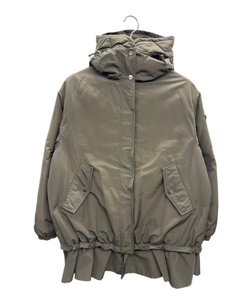 MONCLER（モンクレール）MONCLER (モンクレール) フリルダウンジャケット グリーンの古着・服飾アイテム