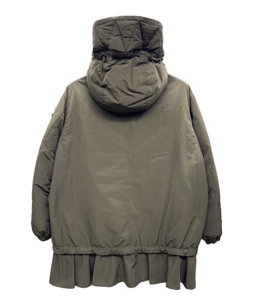MONCLER（モンクレール）MONCLER (モンクレール) フリルダウンジャケット グリーンの古着・服飾アイテム