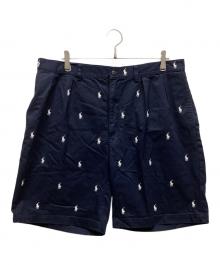 POLO RALPH LAUREN（ポロ・ラルフローレン）の古着「ハーフパンツ」｜ネイビー×ホワイト