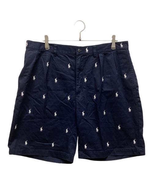 POLO RALPH LAUREN（ポロ・ラルフローレン）POLO RALPH LAUREN (ポロ・ラルフローレン) ハーフパンツ ネイビー×ホワイト サイズ:38の古着・服飾アイテム