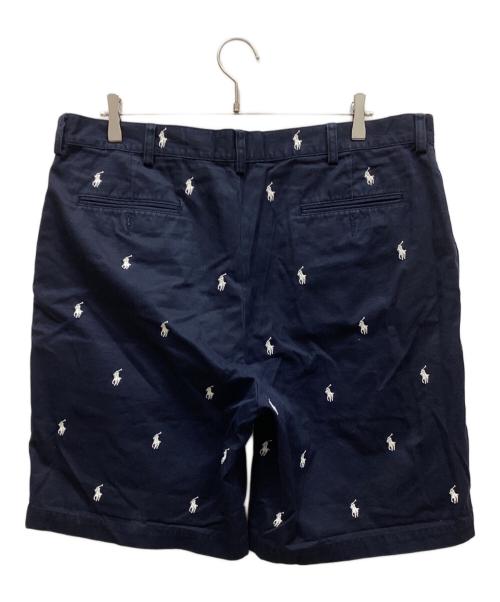 POLO RALPH LAUREN（ポロ・ラルフローレン）POLO RALPH LAUREN (ポロ・ラルフローレン) ハーフパンツ ネイビー×ホワイト サイズ:38の古着・服飾アイテム