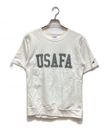 Champion REVERSE WEAVE（チャンピオン リバース ウィーブ）の古着「半袖カットソー」｜ホワイト