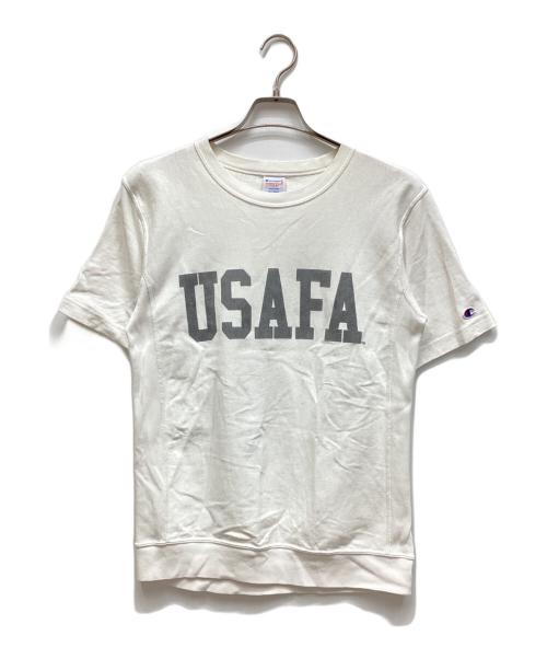 Champion REVERSE WEAVE（チャンピオン リバース ウィーブ）Champion REVERSE WEAVE (チャンピオン リバース ウィーブ) 半袖カットソー ホワイト サイズ:Mの古着・服飾アイテム