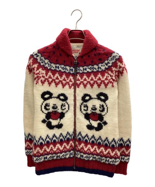 Hysteric Glamour（ヒステリックグラマー）Hysteric Glamour (ヒステリックグラマー) アップルパンダカウチンジャンバー ベージュ×レッド サイズ:FREEの古着・服飾アイテム