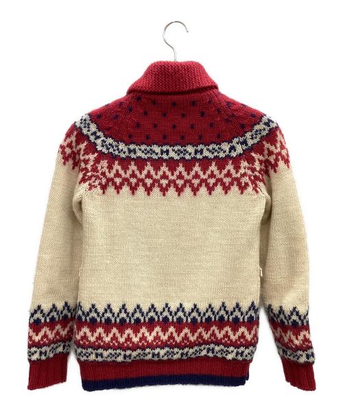 Hysteric Glamour（ヒステリックグラマー）Hysteric Glamour (ヒステリックグラマー) アップルパンダカウチンジャンバー ベージュ×レッド サイズ:FREEの古着・服飾アイテム