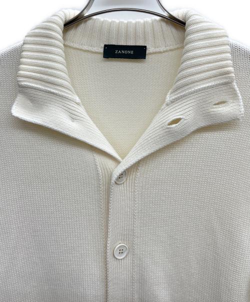 Zanone（ザノーネ）Zanone (ザノーネ) 厚手カーディガン アイボリー サイズ:46の古着・服飾アイテム