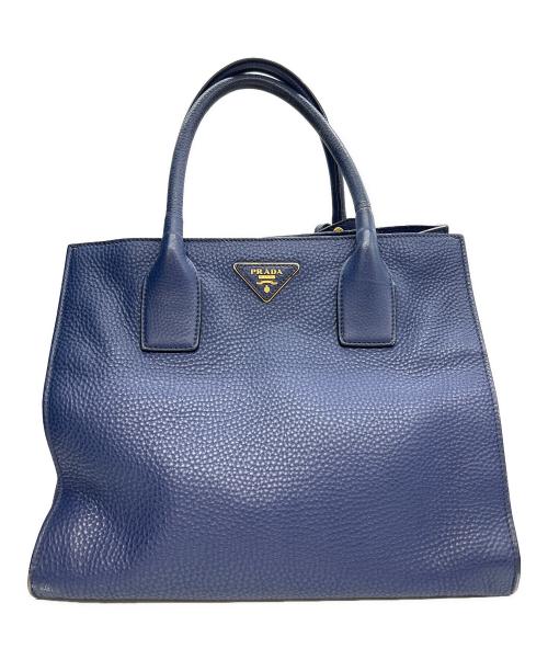 PRADA（プラダ）PRADA (プラダ) 2WAYバッグ ネイビーの古着・服飾アイテム