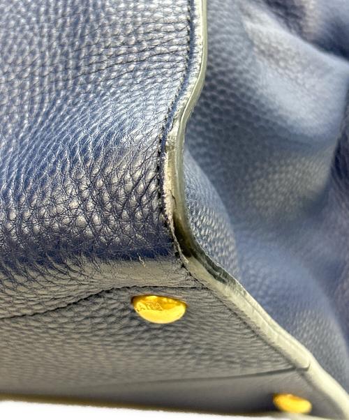 PRADA（プラダ）PRADA (プラダ) 2WAYバッグ ネイビーの古着・服飾アイテム