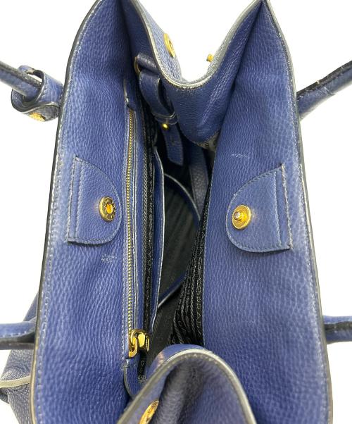 PRADA（プラダ）PRADA (プラダ) 2WAYバッグ ネイビーの古着・服飾アイテム