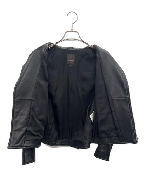 Demi-Luxe Beams（デミルクス ビームス）Demi-Luxe Beams (デミルクス ビームス) レザーライダースジャケット ブラック サイズ:38の古着・服飾アイテム