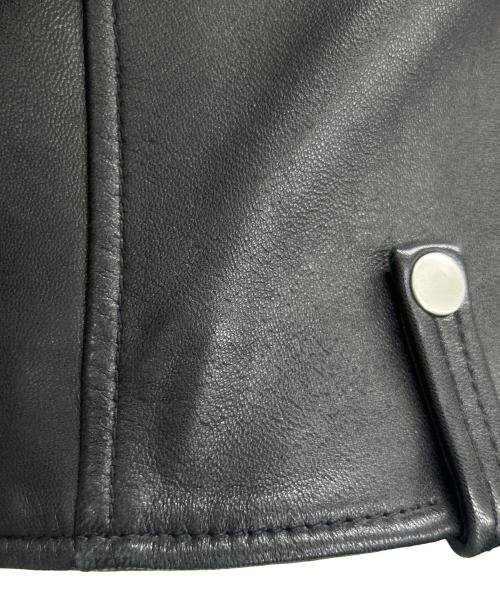 Demi-Luxe Beams（デミルクス ビームス）Demi-Luxe Beams (デミルクス ビームス) レザーライダースジャケット ブラック サイズ:38の古着・服飾アイテム