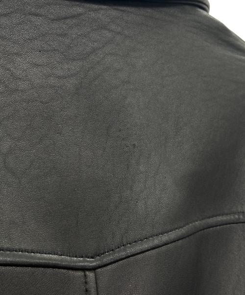 Demi-Luxe Beams（デミルクス ビームス）Demi-Luxe Beams (デミルクス ビームス) レザーライダースジャケット ブラック サイズ:38の古着・服飾アイテム