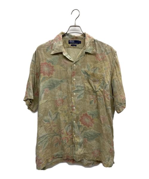 POLO RALPH LAUREN（ポロ・ラルフローレン）POLO RALPH LAUREN (ポロ・ラルフローレン) リネンシャツ カーキ サイズ:Mの古着・服飾アイテム