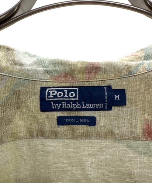 POLO RALPH LAUREN（ポロ・ラルフローレン）POLO RALPH LAUREN (ポロ・ラルフローレン) リネンシャツ カーキ サイズ:Mの古着・服飾アイテム