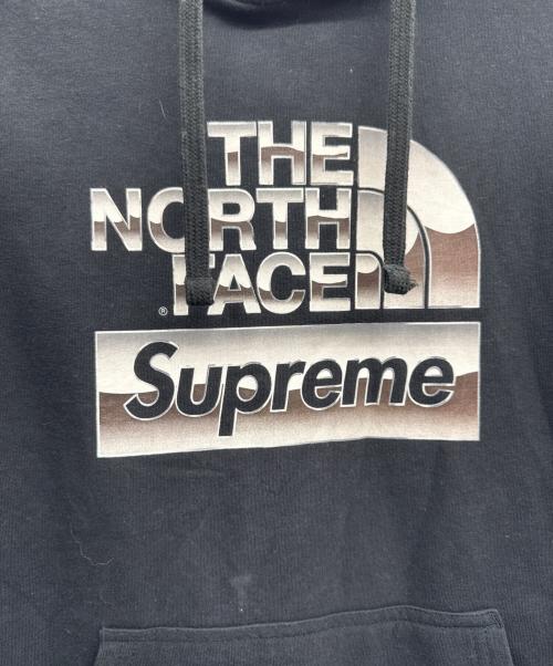 THE NORTH FACE（ザ ノース フェイス）THE NORTH FACE (ザ ノース フェイス) SUPREME (シュプリーム) Metallic Logo Hooded Sweatshirt ブラック サイズ:Ｓの古着・服飾アイテム