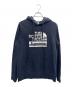 THE NORTH FACE（ザ ノース フェイス）の古着「Metallic Logo Hooded Sweatshirt」｜ブラック