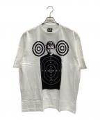 SAINT MICHAEL×The Kid LAROIセントマイケル×ザ キッド ラロイ）の古着「The Kid LAROI Print Tシャツ」｜ホワイト×ブラック