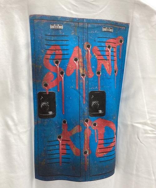 SAINT MICHAEL（セントマイケル）SAINT MICHAEL (セントマイケル) The Kid LAROI (ザ キッド ラロイ) The Kid LAROI Print Tシャツ ホワイト×ブラック サイズ:XL 未使用品の古着・服飾アイテム