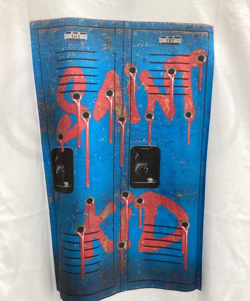 SAINT MICHAEL（セントマイケル）SAINT MICHAEL (セントマイケル) The Kid LAROI (ザ キッド ラロイ) The Kid LAROI Print Tシャツ ホワイト×ブラック サイズ:XL 未使用品の古着・服飾アイテム