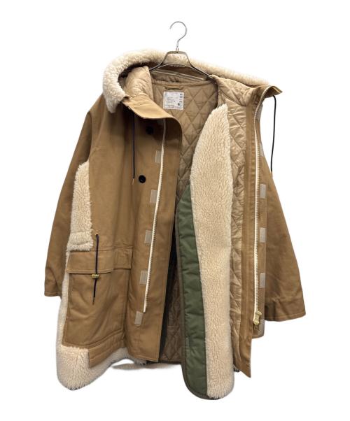 sacai（サカイ）sacai (サカイ) CarHartt (カーハート) Carhartt WIP Canvas Parka Siberian ベージュ×ホワイト サイズ:3の古着・服飾アイテム