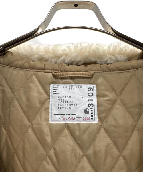 sacai（サカイ）sacai (サカイ) CarHartt (カーハート) Carhartt WIP Canvas Parka Siberian ベージュ×ホワイト サイズ:3の古着・服飾アイテム