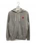 PLAY COMME des GARCONS（プレイコムデギャルソン）の古着「ジップパーカー」｜グレー