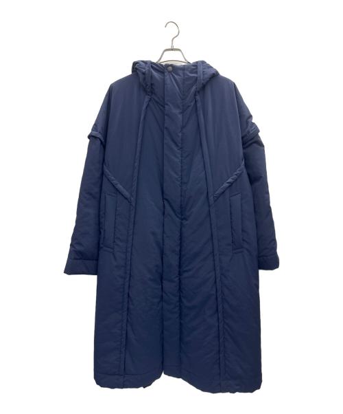 HOMME PLISSE ISSEY MIYAKE（オム プリッセ イッセイ ミヤケ）HOMME PLISSE ISSEY MIYAKE (オム プリッセ イッセイ ミヤケ) FRAME COAT ネイビー サイズ:3の古着・服飾アイテム
