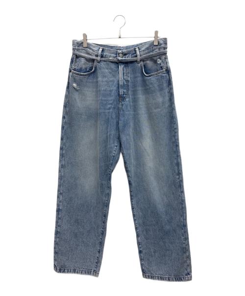 Acne studios（アクネ ストゥディオス）Acne studios (アクネ ストゥディオス) ベルテッドデニムパンツ インディゴ サイズ:W32×L32の古着・服飾アイテム