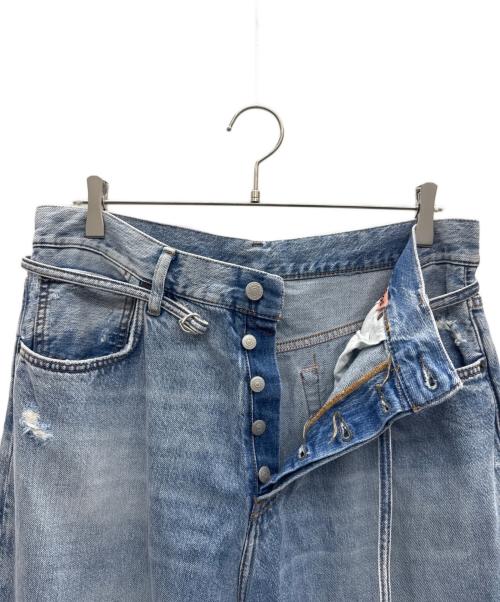Acne studios（アクネ ストゥディオス）Acne studios (アクネ ストゥディオス) ベルテッドデニムパンツ インディゴ サイズ:W32×L32の古着・服飾アイテム