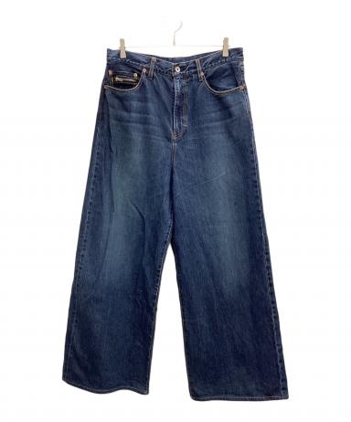 中古・古着通販】sacai (サカイ) Wide Denim Pants インディゴ サイズ