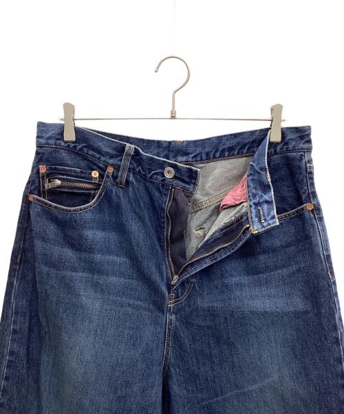 sacai（サカイ）sacai (サカイ) Wide Denim Pants インディゴ サイズ:4の古着・服飾アイテム