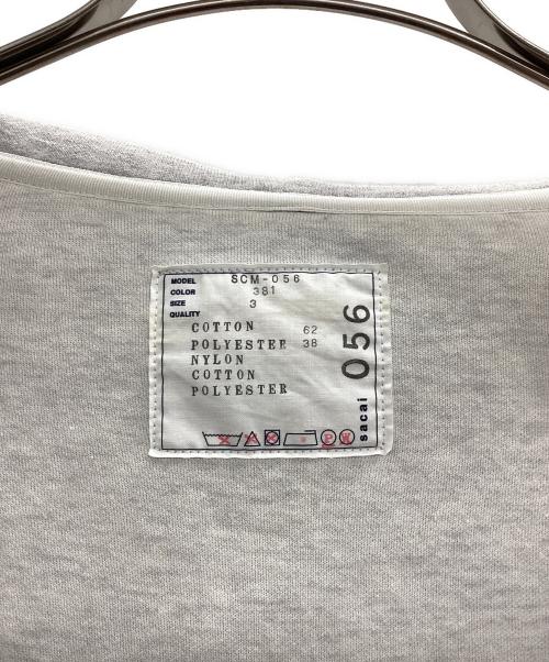 sacai（サカイ）sacai (サカイ) Sponge Sweat x Nylon Twill Hoodie グレー サイズ:3の古着・服飾アイテム