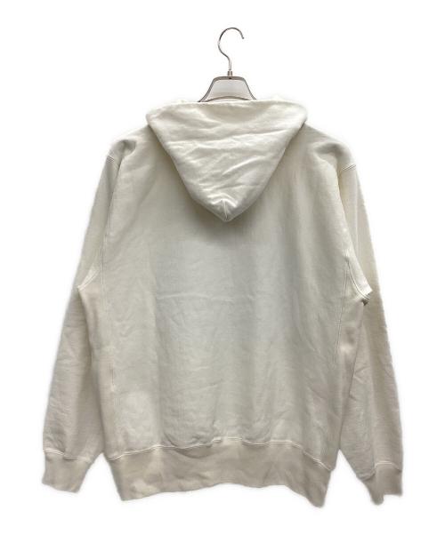 HUMAN MADE（ヒューマンメイド）HUMAN MADE (ヒューマンメイド) プルオーバーパーカー ホワイト×ブルー サイズ:XXLの古着・服飾アイテム