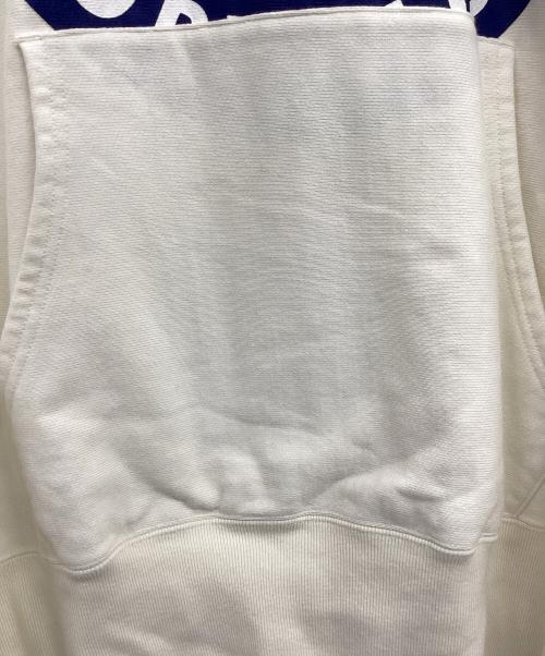 HUMAN MADE（ヒューマンメイド）HUMAN MADE (ヒューマンメイド) プルオーバーパーカー ホワイト×ブルー サイズ:XXLの古着・服飾アイテム