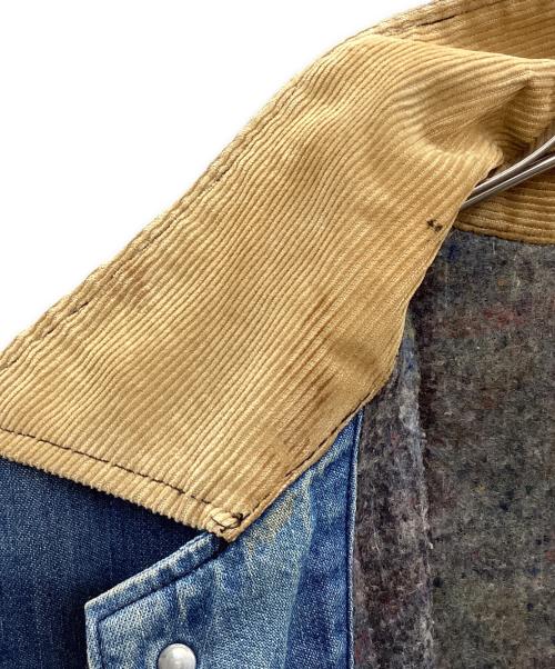 LEE（リー）LEE (リー) カバーオール ブルー×ブラウン サイズ:36の古着・服飾アイテム