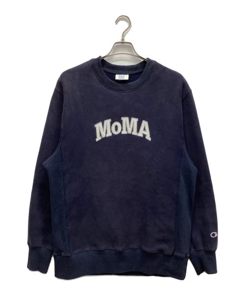 Champion REVERSE WEAVE（チャンピオン リバース ウィーブ）Champion REVERSE WEAVE (チャンピオン リバース ウィーブ) MoMA (モマ) スウェット ネイビー サイズ:3XLの古着・服飾アイテム