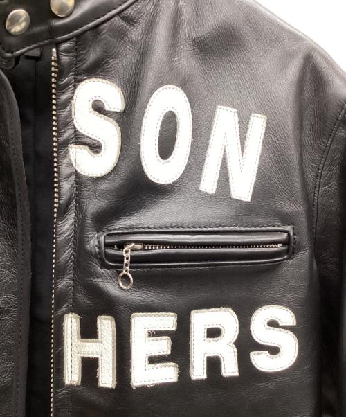 VANSON（バンソン）VANSON (バンソン) 40周年記念シングルライダース ブラック サイズ:Mの古着・服飾アイテム