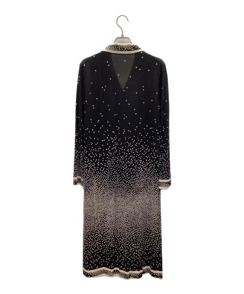 LEONARD（レオナール）LEONARD (レオナール) 長袖ワンピース ブラック サイズ:Mの古着・服飾アイテム