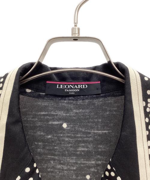 LEONARD（レオナール）LEONARD (レオナール) 長袖ワンピース ブラック サイズ:Mの古着・服飾アイテム