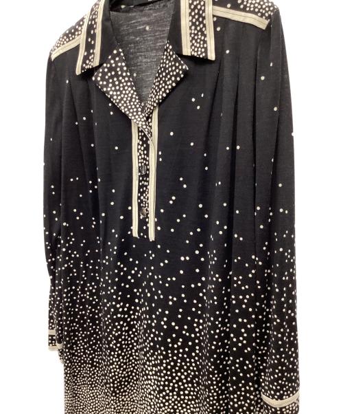 LEONARD（レオナール）LEONARD (レオナール) 長袖ワンピース ブラック サイズ:Mの古着・服飾アイテム