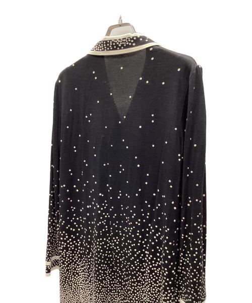 LEONARD（レオナール）LEONARD (レオナール) 長袖ワンピース ブラック サイズ:Mの古着・服飾アイテム