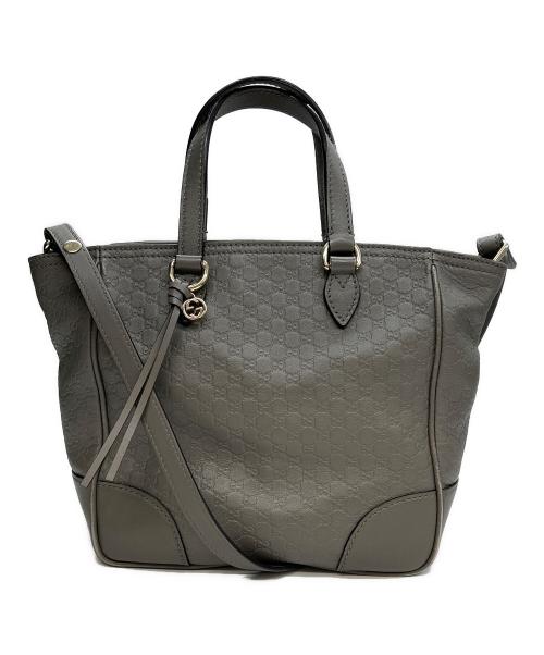 GUCCI（グッチ）GUCCI (グッチ) 2WAYバッグ グレーの古着・服飾アイテム