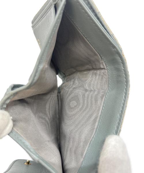 Christian Dior（クリスチャン ディオール）Christian Dior (クリスチャン ディオール) ロータスウォレット ベージュ×グレーの古着・服飾アイテム