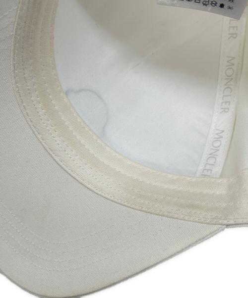 MONCLER（モンクレール）MONCLER (モンクレール) キャップ アイボリー サイズ:UNI / 58-66㎝の古着・服飾アイテム