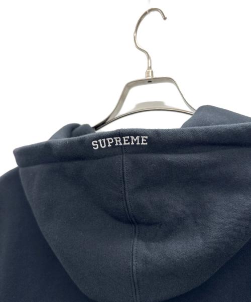 SUPREME（シュプリーム）SUPREME (シュプリーム) NIKE (ナイキ) Leather Applique Hooded Sweatshirt ブラック サイズ:Lの古着・服飾アイテム