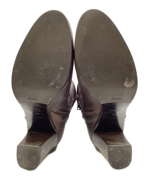 PRADA（プラダ）PRADA (プラダ) ロングブーツ ブラウン サイズ:38の古着・服飾アイテム