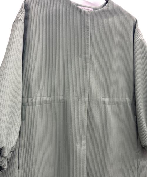 BEARDSLEY（ビアズリー）BEARDSLEY (ビアズリー) ノーカラーコート グリーン サイズ:Freeの古着・服飾アイテム