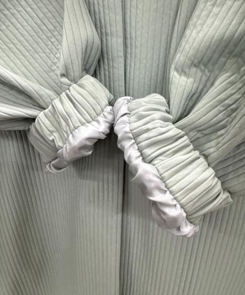 BEARDSLEY（ビアズリー）BEARDSLEY (ビアズリー) ノーカラーコート グリーン サイズ:Freeの古着・服飾アイテム